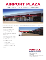 Airport Plaza Leasing Flyer Airport Plaza Leasing Flyer