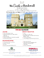 Castle at Rockwall Leasing Flyer Castle at Rockwall Leasing Flyer