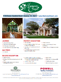 1720 Doctor Sanders Road, Aubrey, TX 76277 Flyer